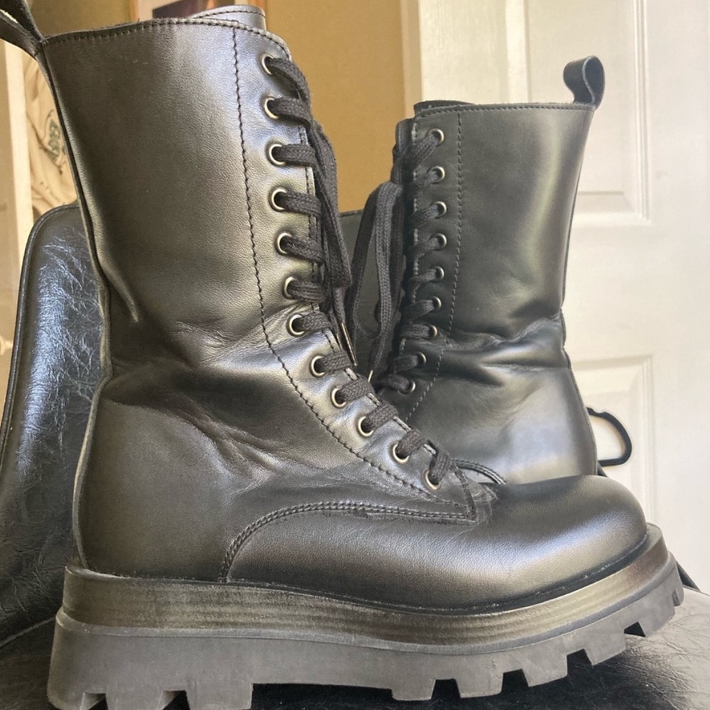 steve madden ebba lug sole combat boots